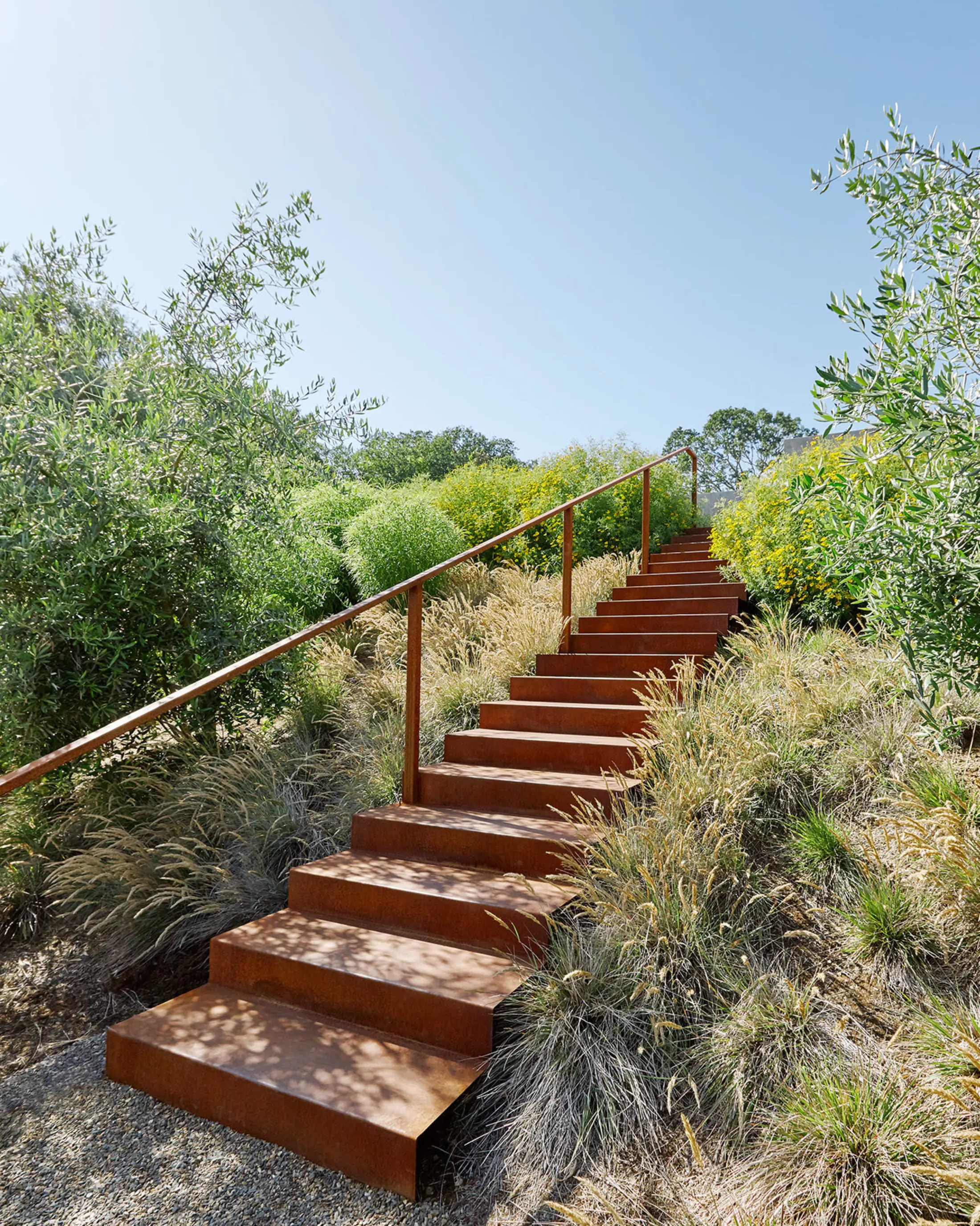 image of butler-armsden-portola-valley-courtyard-house-outdoor-steel-stairs.jpg