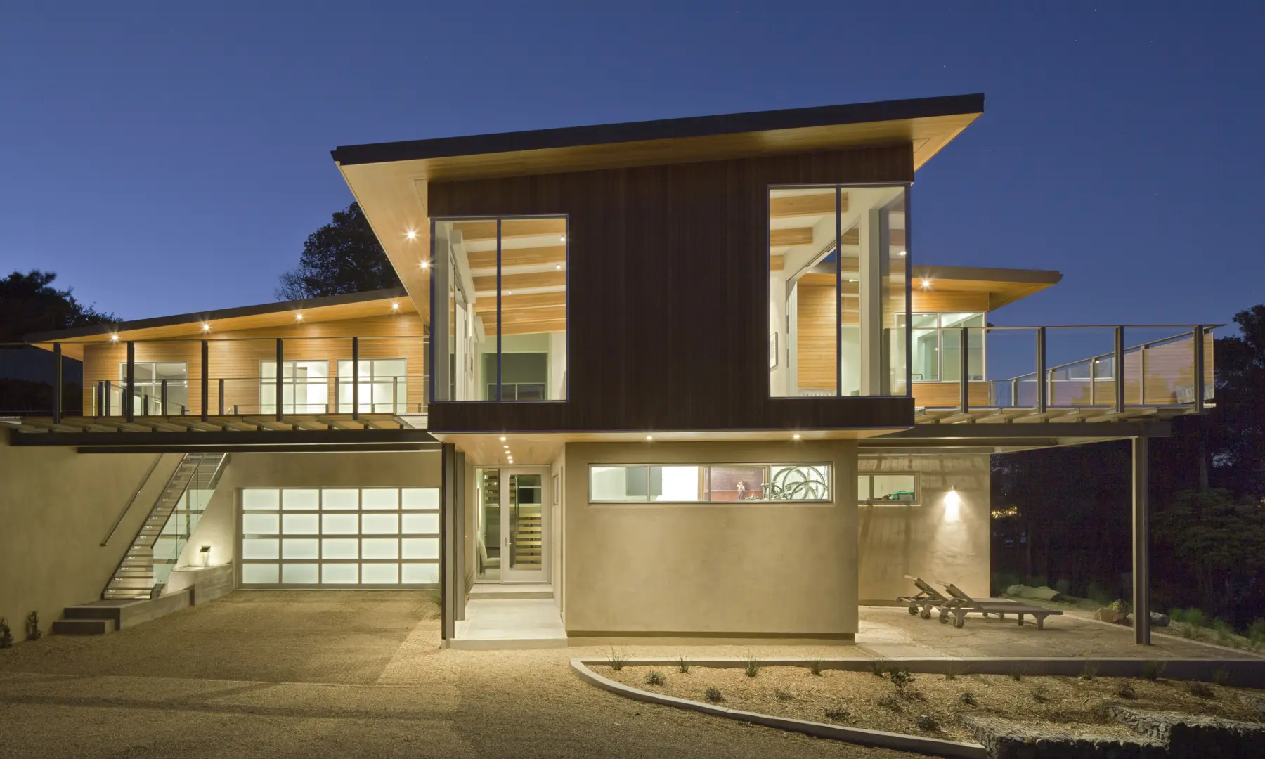 image of butler-armsden-tiburon-bay-house-front-facade-night.jpg