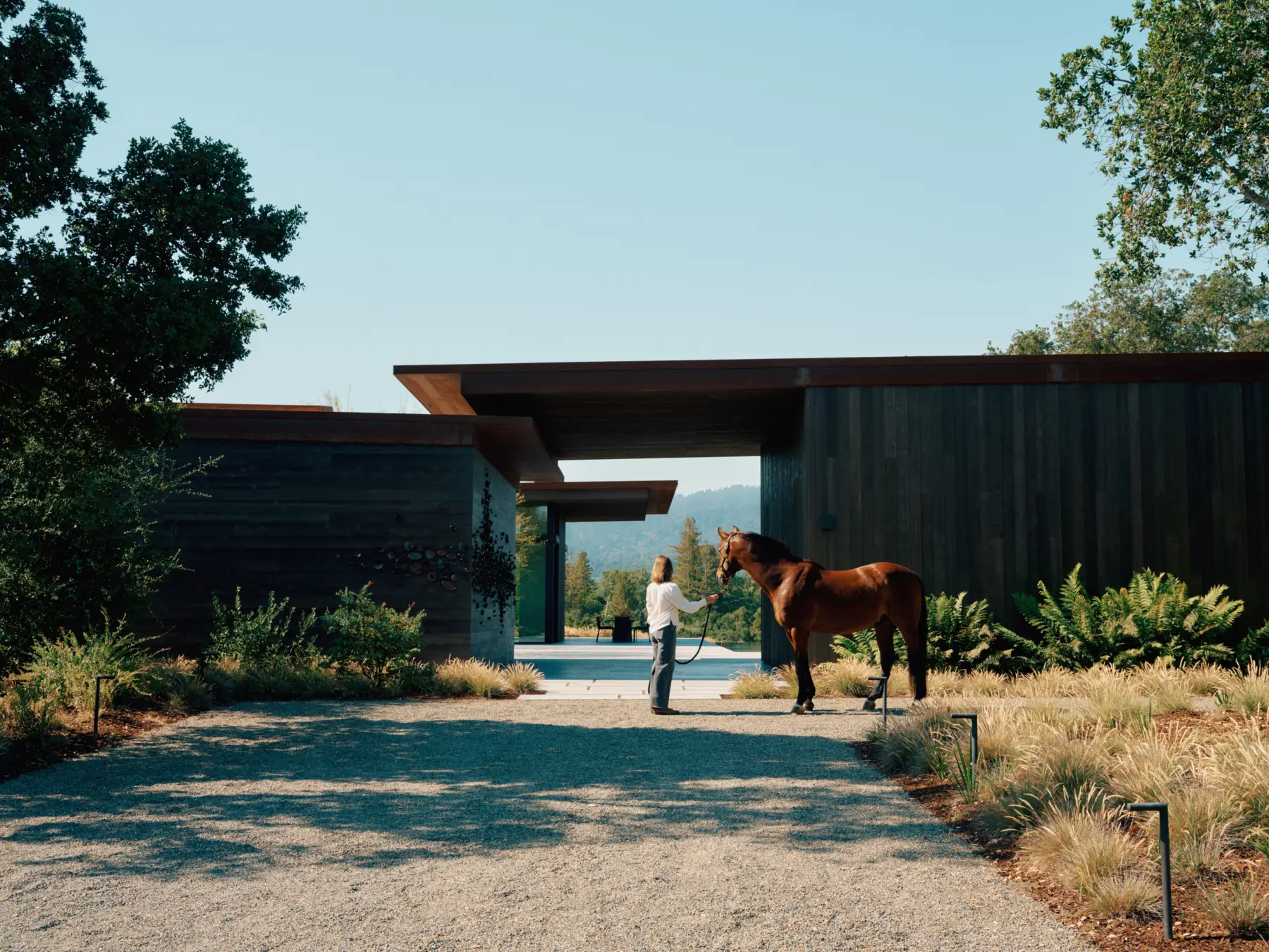image of butler-armsden-windy-hill-lookout-front-facade-with-person-and-horse.jpg